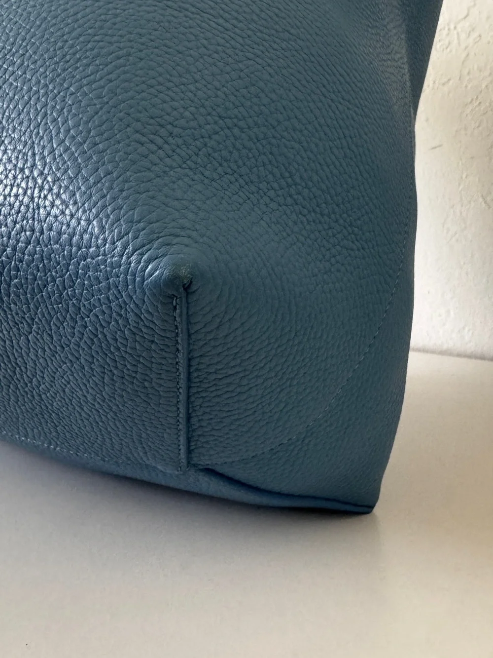 Mansur Gavriel Every Day Cabas Blue Leather Shoulder Hobo